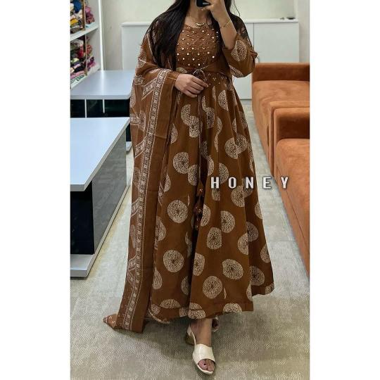 Jaipuri anarkali 3pcs wholesale kurti buy online